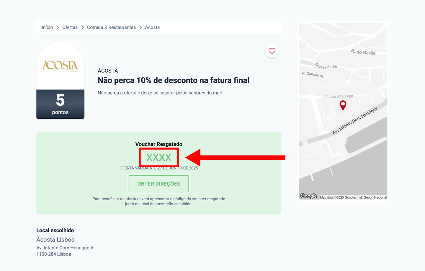 àcosta, passo 2: guarde o codigo