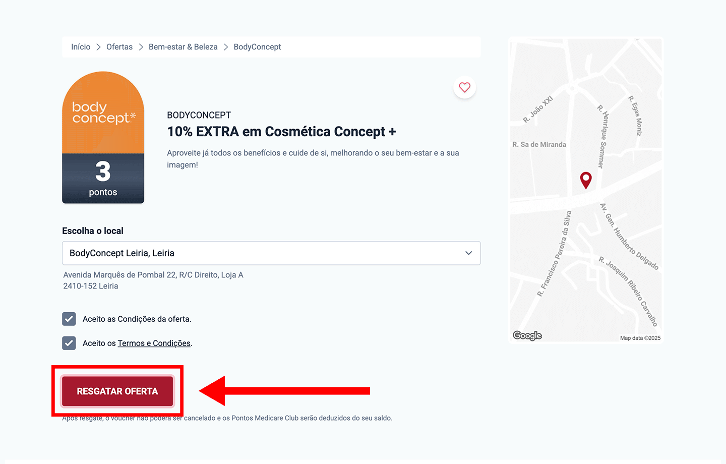 bodyconcept, passo 1: escolha o local