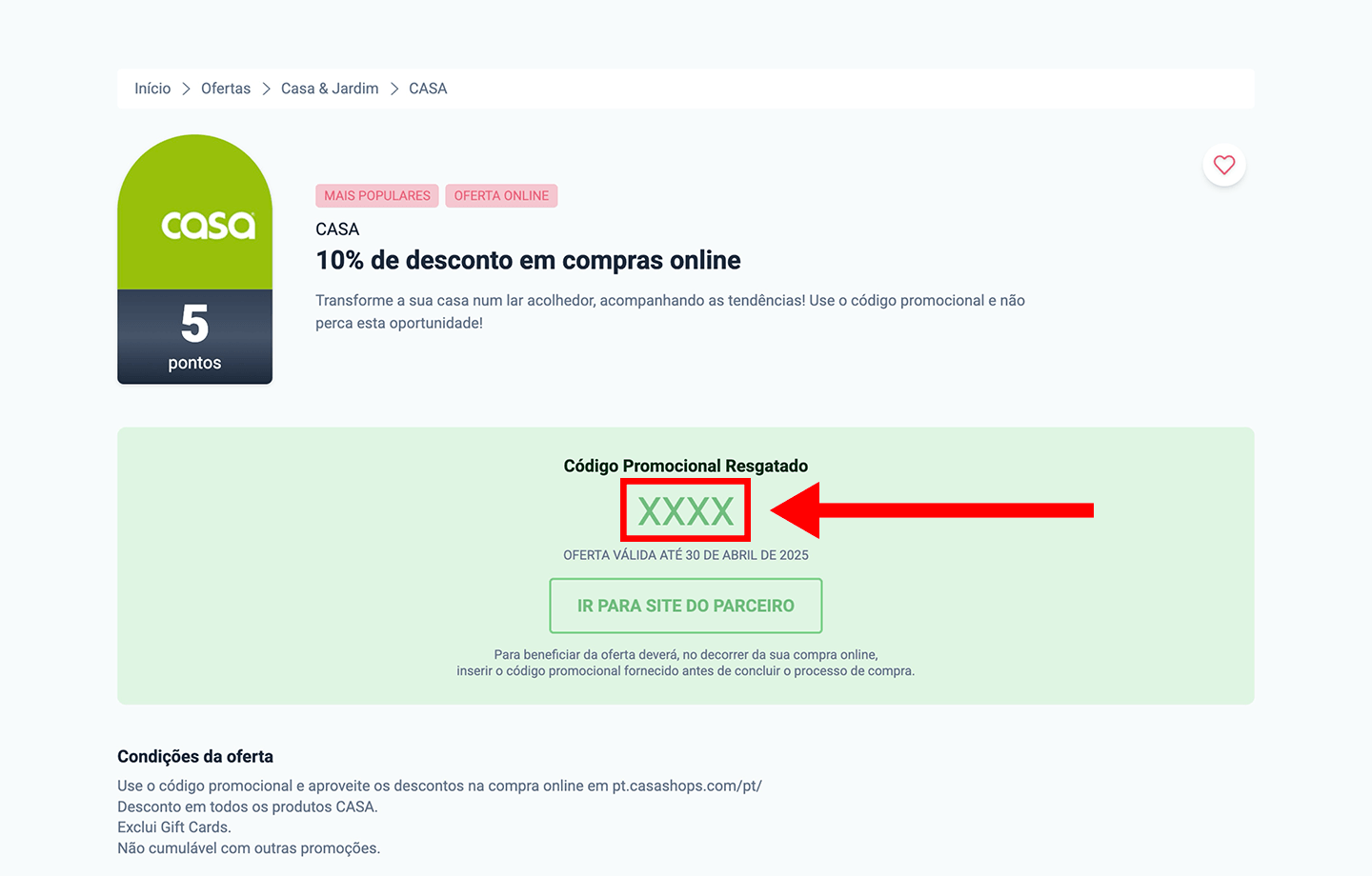 casa, passo 2: copiar código
