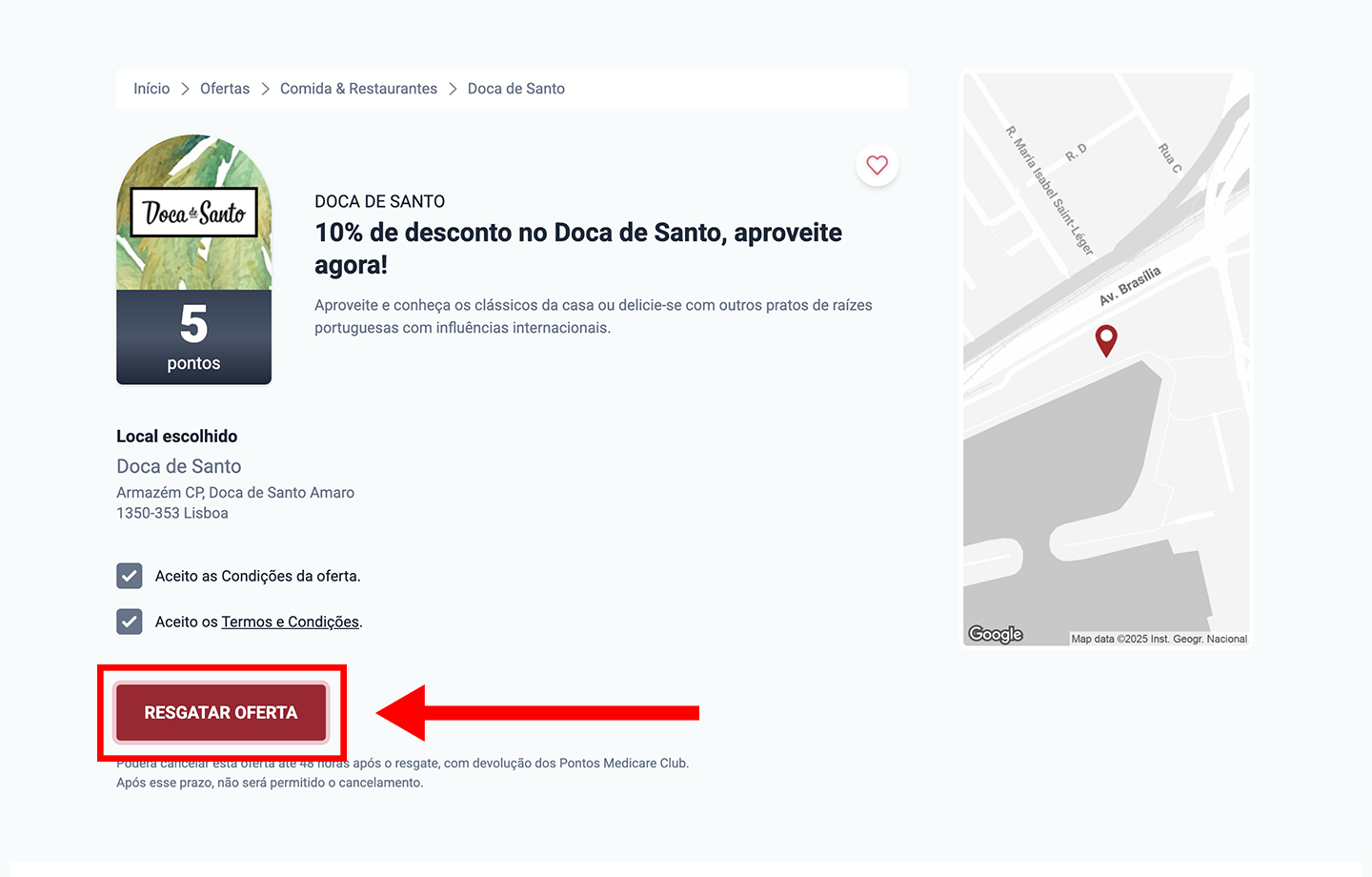 doca de santo, passo 1: escolha o local