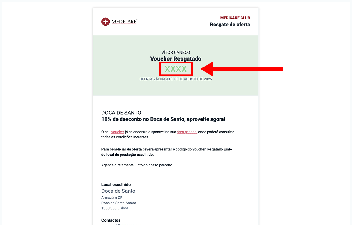 doca de santo, passo 3: apresente o código