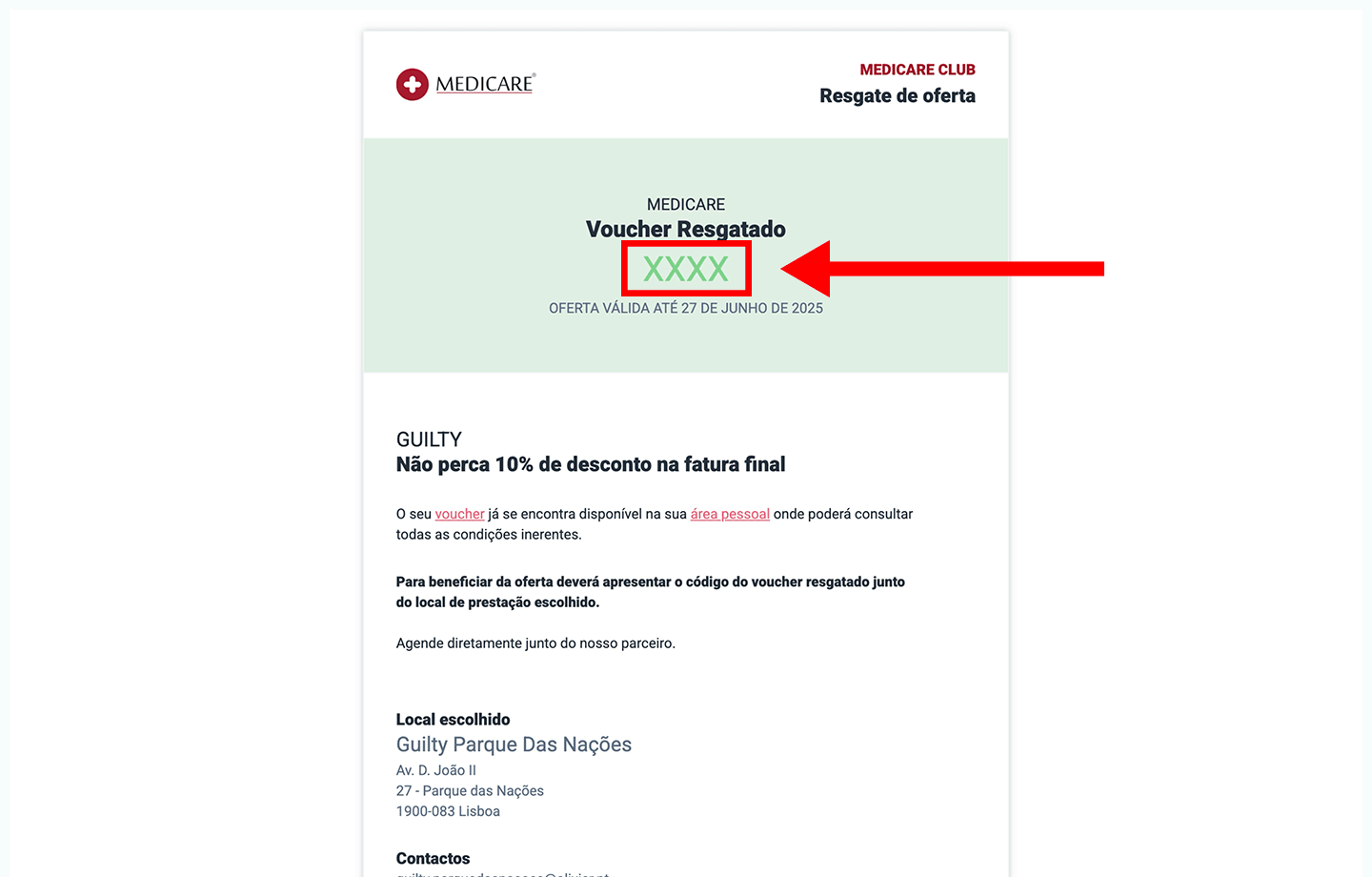 guilty, passo 3: apresente o código