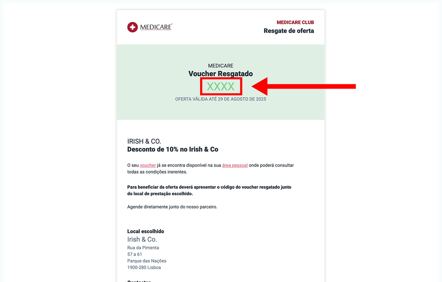 irish & co, passo 3: apresente o código