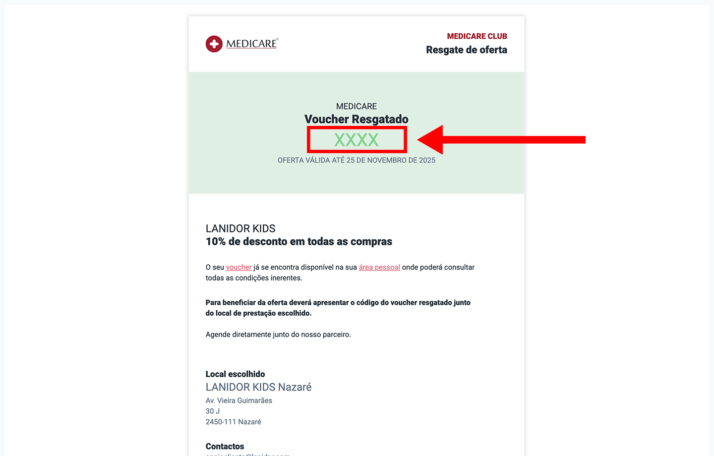 lanidor kids, passo 3: apresente o código