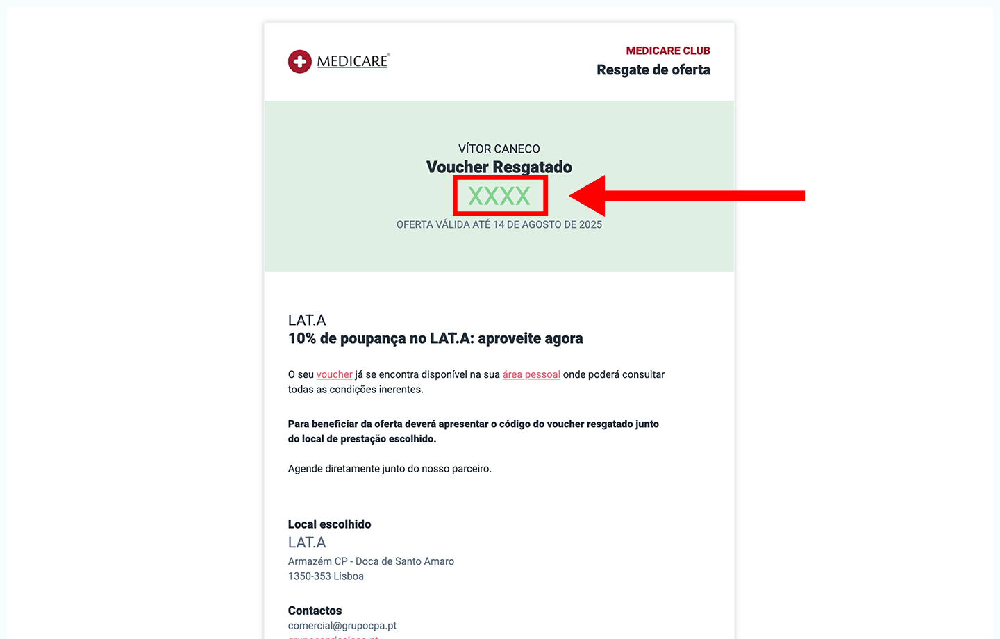 lat.a, passo 3: apresente o código