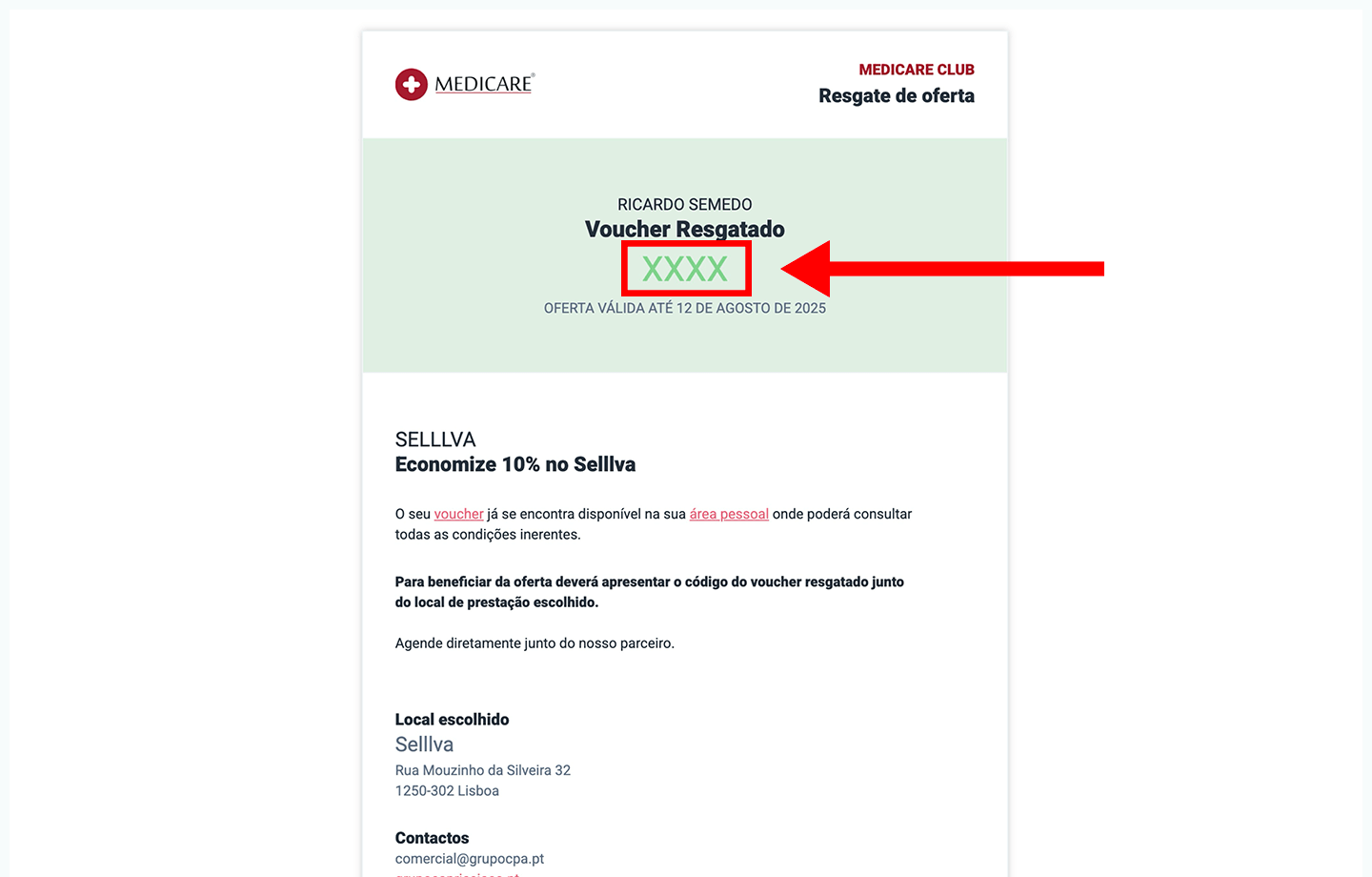 selllva, passo 3: apresente o código