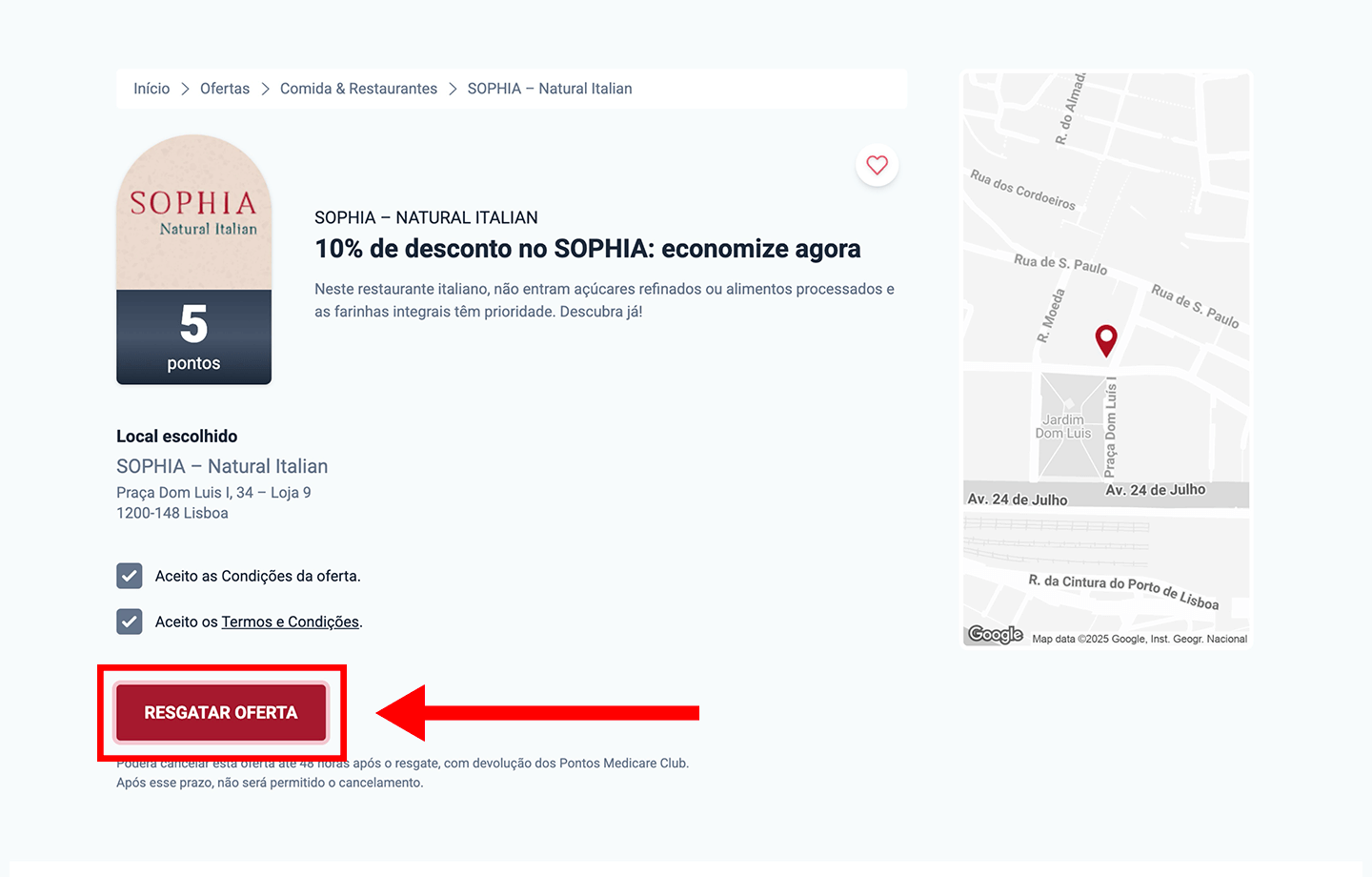 sophia, passo 1: escolha o local