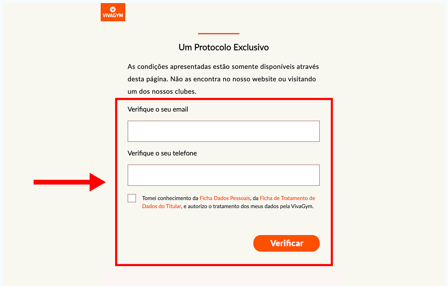 vivagym, passo 2: agendamento