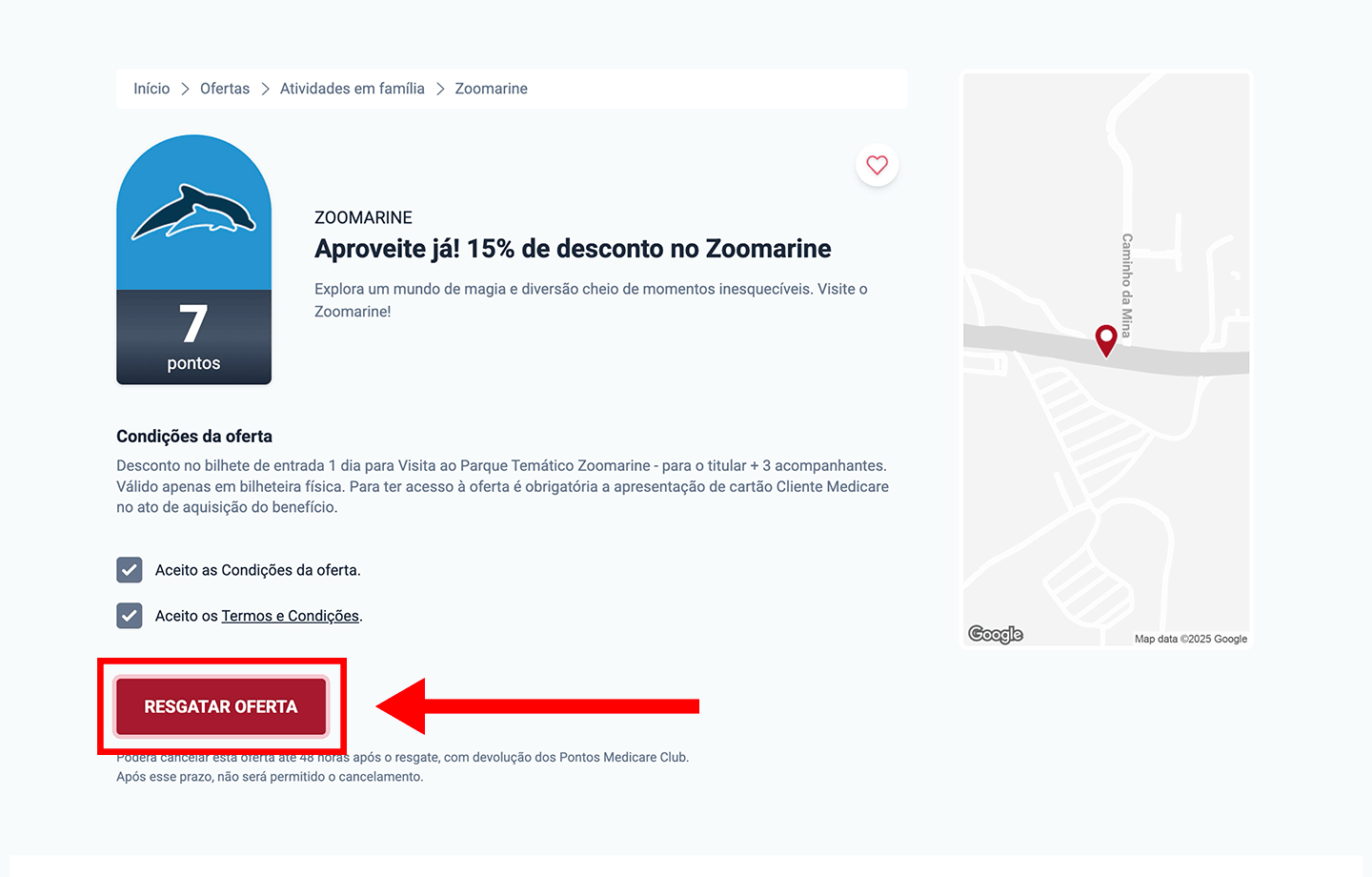 zoomarine, passo 1: escolha o local